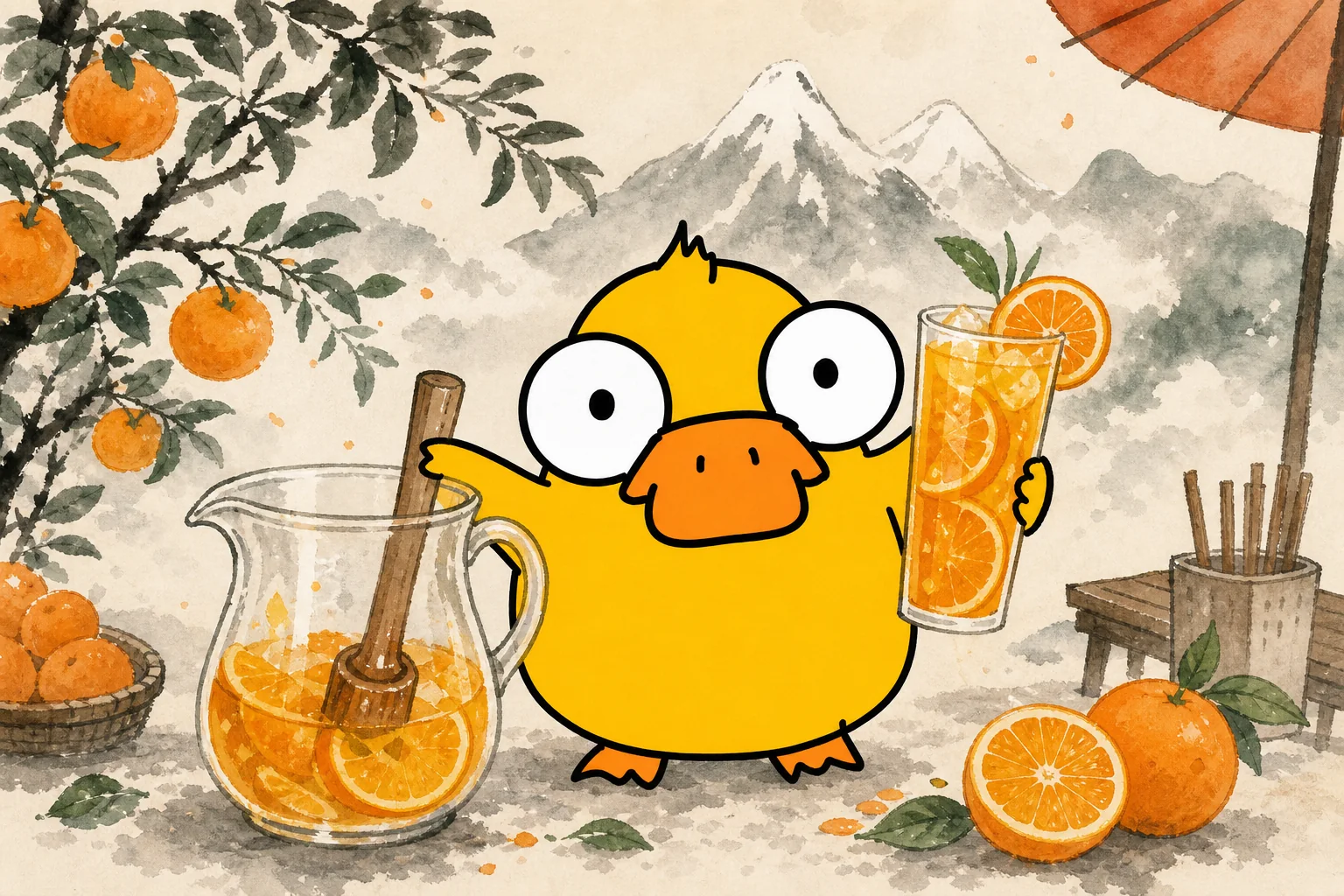 Tatia makes fresh orange tea
