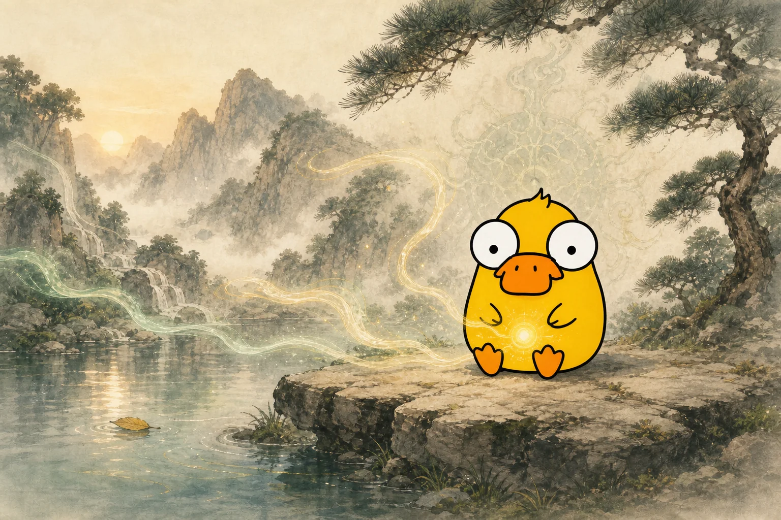 Tatia Duck learns to gather spiritual qi in the mountains