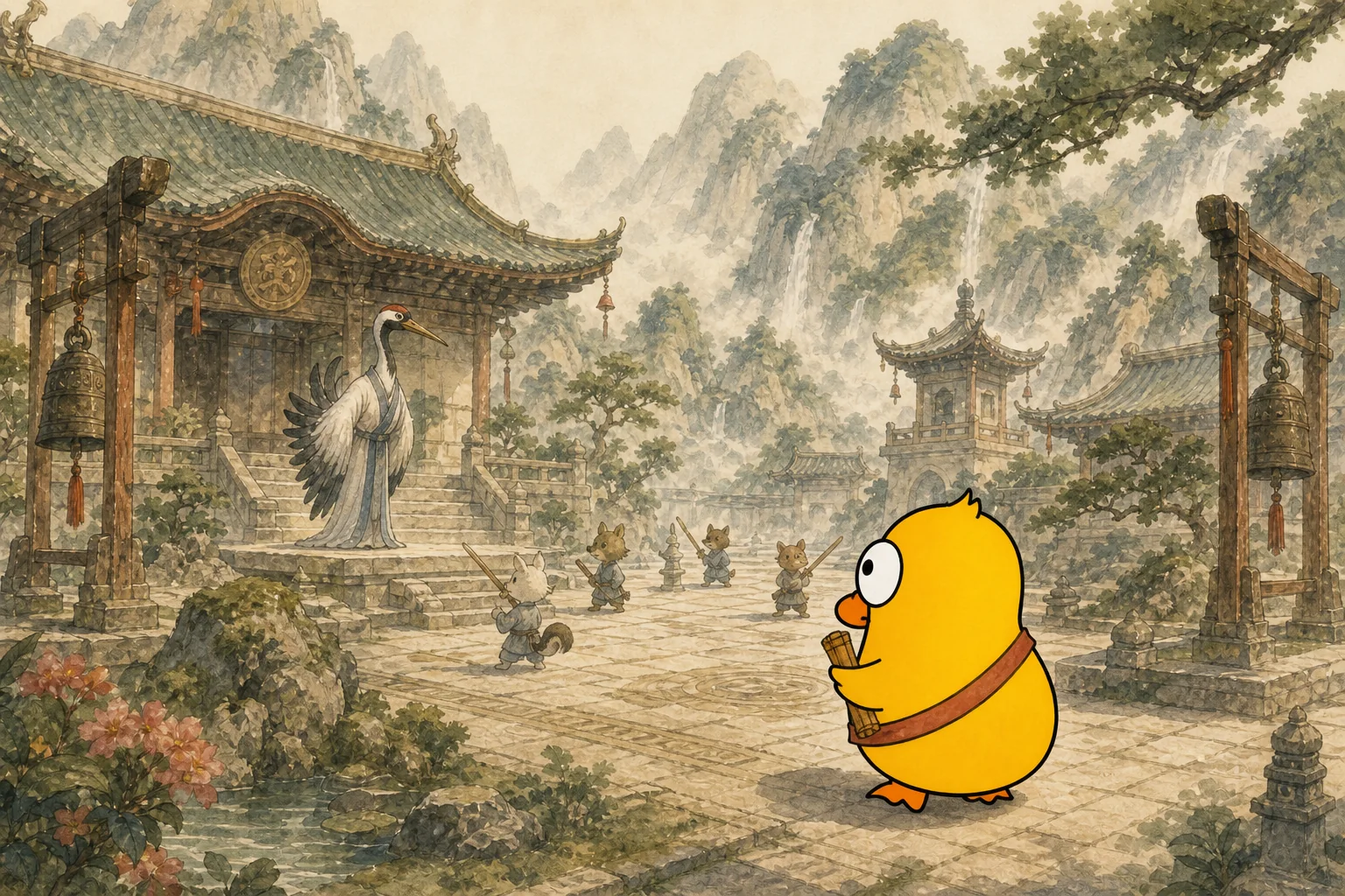 Tatia Duck arrives for her first day at a cultivation sect