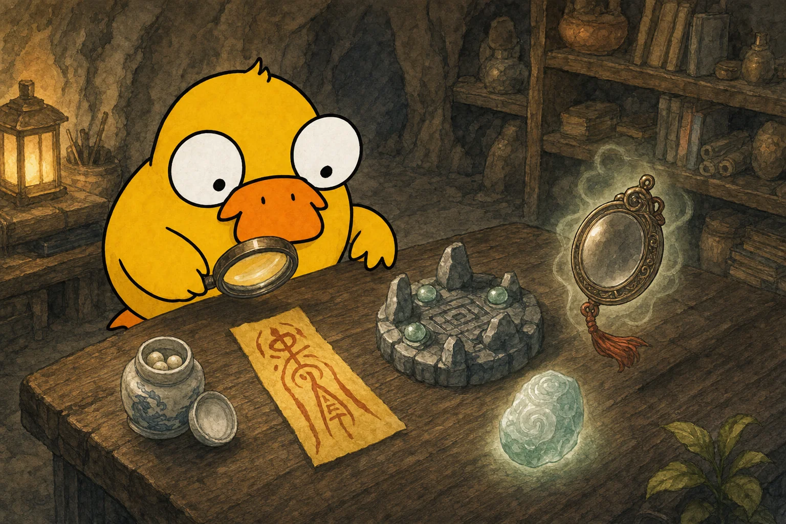 Tatia Duck examines a cultivator's magical toolkit